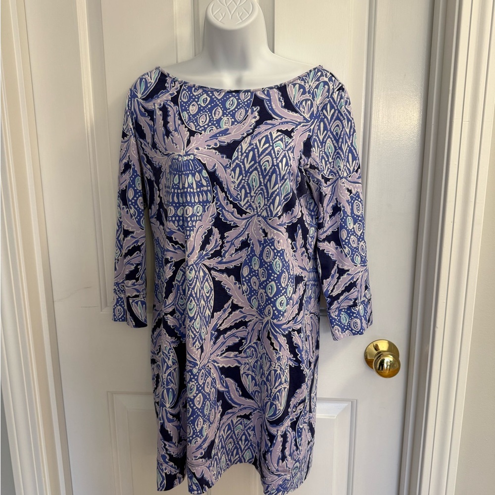 Lilly Pulitzer Navy and Purple Dress